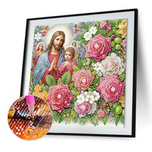 Load image into Gallery viewer, Diamond Painting - Partial Special Shaped - Our Lady of Jesus (30*30CM)
