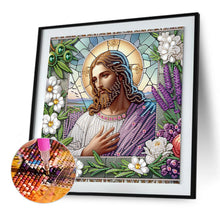 Load image into Gallery viewer, Diamond Painting - Partial Special Shaped - Our Lady of Jesus (30*30CM)
