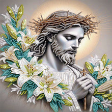 Load image into Gallery viewer, Diamond Painting - Partial Special Shaped - Our Lady of Jesus (30*30CM)
