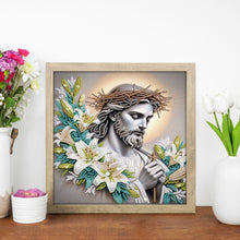 Load image into Gallery viewer, Diamond Painting - Partial Special Shaped - Our Lady of Jesus (30*30CM)
