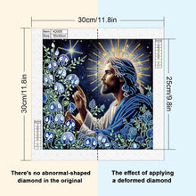 Load image into Gallery viewer, Diamond Painting - Partial Special Shaped - Our Lady of Jesus (30*30CM)
