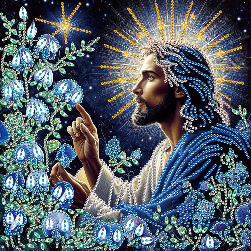 Diamond Painting - Partial Special Shaped - Our Lady of Jesus (30*30CM)