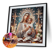 Load image into Gallery viewer, Diamond Painting - Partial Special Shaped - Our Lady of Jesus (30*30CM)
