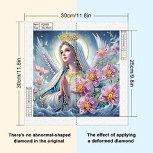 Load image into Gallery viewer, Diamond Painting - Partial Special Shaped - Our Lady of Jesus (30*30CM)
