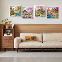 Load image into Gallery viewer, 4pcs Diamond Painting - Partial Special Shaped - Village House (40*40CM)

