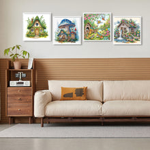 Load image into Gallery viewer, 4pcs Diamond Painting - Partial Special Shaped - House (30*30CM)
