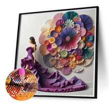 Load image into Gallery viewer, Diamond Painting - Full Round - Purple dress beauty (40*40CM)
