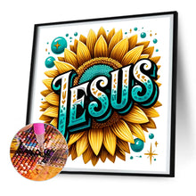 Load image into Gallery viewer, Diamond Painting - Full Round - Sunflower Jesus (30*30CM)
