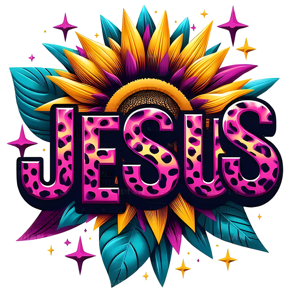 Diamond Painting - Full Round - Sunflower Jesus (30*30CM)