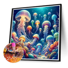 Load image into Gallery viewer, Diamond Painting - Full Round - Underwater jellyfish (40*40CM)
