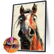 Load image into Gallery viewer, Diamond Painting - Full Round - Funny horse (40*50CM)
