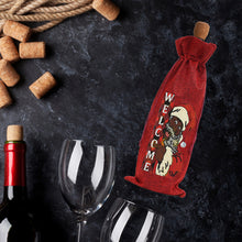 Load image into Gallery viewer, 2pcs Christmas Diamond Art Linen Wine Gift Bag Diamond Painting Red Wine Bag (E)
