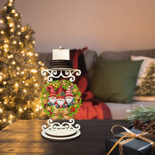 Load image into Gallery viewer, Wooden Special Shaped Christmas Gnome DIY Diamond Handmade Candlestick for Home
