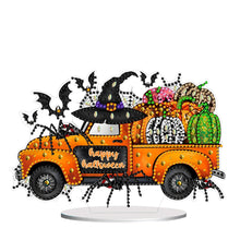 Load image into Gallery viewer, PET Halloween Pumpkin Car Desktop Diamond Art Kit Diamond Painting Desktop Decor
