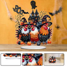 Load image into Gallery viewer, PET Halloween Chicken Desktop Diamond Art Kits Diamond Painting Desktop Decor
