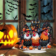 Load image into Gallery viewer, PET Halloween Chicken Desktop Diamond Art Kits Diamond Painting Desktop Decor
