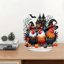 Load image into Gallery viewer, PET Halloween Chicken Desktop Diamond Art Kits Diamond Painting Desktop Decor

