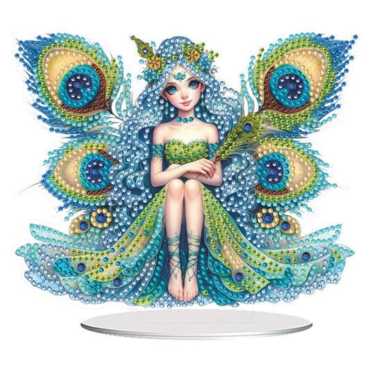 PET Elf Angel Girl Desktop Diamond Art Kits Diamond Painting Desktop Ornament