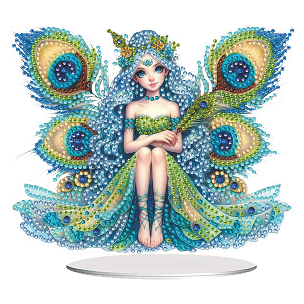 PET Elf Angel Girl Desktop Diamond Art Kits Diamond Painting Desktop Ornament