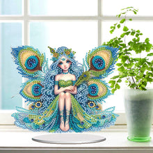 Load image into Gallery viewer, PET Elf Angel Girl Desktop Diamond Art Kits Diamond Painting Desktop Ornament
