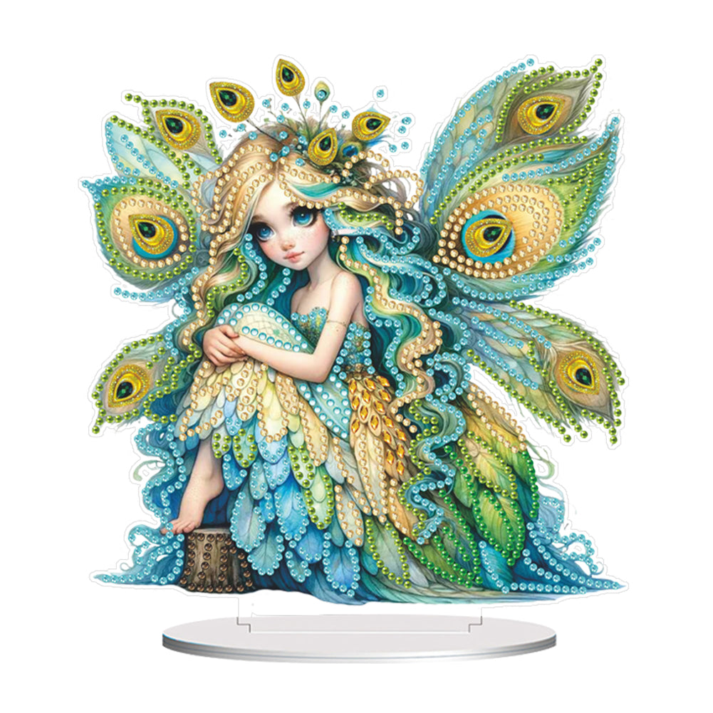 PET Elf Angel Girl Desktop Diamond Art Kits Diamond Painting Desktop Ornament