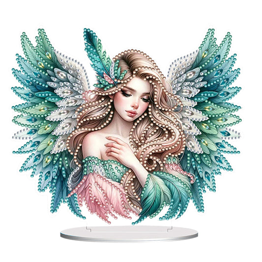 PET Elf Angel Girl Desktop Diamond Art Kits Diamond Painting Desktop Ornament