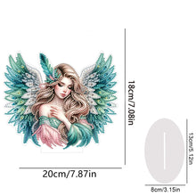 Load image into Gallery viewer, PET Elf Angel Girl Desktop Diamond Art Kits Diamond Painting Desktop Ornament

