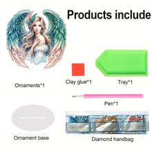 Load image into Gallery viewer, PET Elf Angel Girl Desktop Diamond Art Kits Diamond Painting Desktop Ornament
