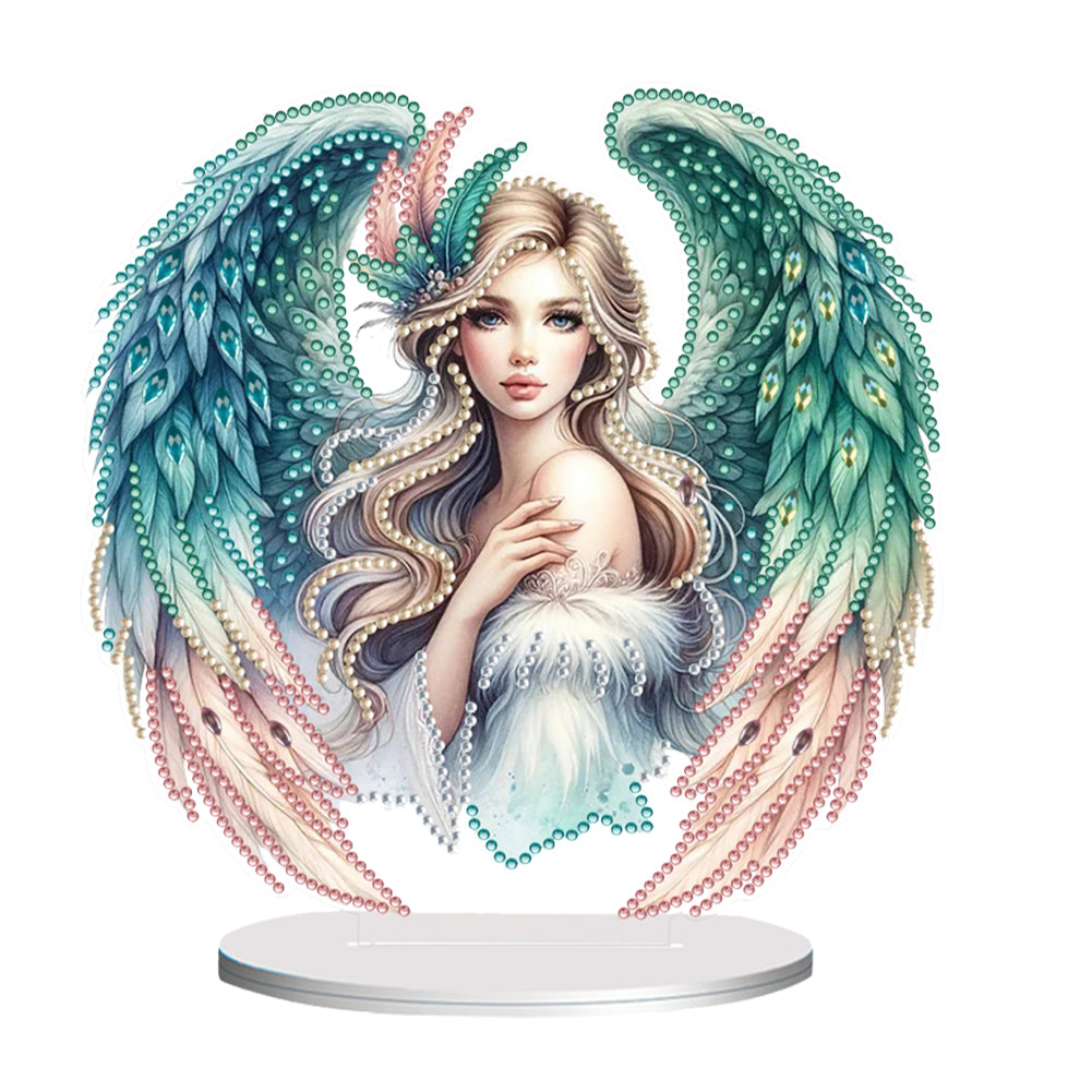 PET Elf Angel Girl Desktop Diamond Art Kits Diamond Painting Desktop Ornament