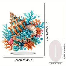 Load image into Gallery viewer, PET Beautiful Shells Desktop Diamond Art Kits Diamond Painting Desktop Ornament
