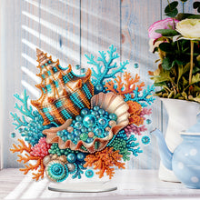 Load image into Gallery viewer, PET Beautiful Shells Desktop Diamond Art Kits Diamond Painting Desktop Ornament

