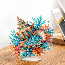 Load image into Gallery viewer, PET Beautiful Shells Desktop Diamond Art Kits Diamond Painting Desktop Ornament
