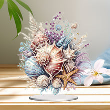Load image into Gallery viewer, PET Beautiful Shells Desktop Diamond Art Kits Diamond Painting Desktop Ornament
