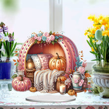 Load image into Gallery viewer, PET Pumpkin Bed DIY Desktop Diamond Art Kits Diamond Painting Desktop Ornament
