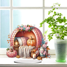 Load image into Gallery viewer, PET Pumpkin Bed DIY Desktop Diamond Art Kits Diamond Painting Desktop Ornament
