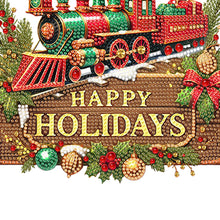 Load image into Gallery viewer, Christmas Acrylic Single-Side Diamond Painting Hanging Pendant Decor (Train)
