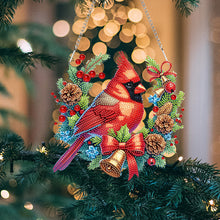 Load image into Gallery viewer, Christmas Acrylic Single-Side Diamond Painting Hanging Pendant Decor (Cardinal)
