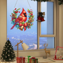 Load image into Gallery viewer, Christmas Acrylic Single-Side Diamond Painting Hanging Pendant Decor (Cardinal)
