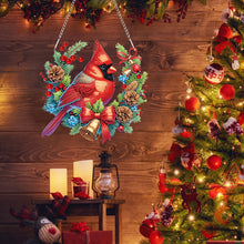 Load image into Gallery viewer, Christmas Acrylic Single-Side Diamond Painting Hanging Pendant Decor (Cardinal)

