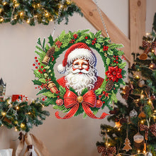 Load image into Gallery viewer, Christmas Acrylic Single-Side Diamond Painting Hanging Pendant (Santa Claus)
