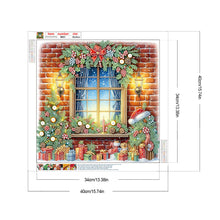 Load image into Gallery viewer, Diamond Painting - Partial Special Shaped - Christmas window (40*40CM)
