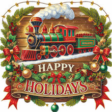 Load image into Gallery viewer, Diamond Painting - Partial Special Shaped - Christmas train (40*40CM)
