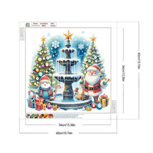 Load image into Gallery viewer, Diamond Painting - Partial Special Shaped - Christmas fountain (40*40CM)
