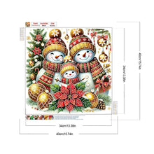 Load image into Gallery viewer, Diamond Painting - Partial Special Shaped - Christmas snowman (40*40CM)

