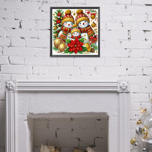 Load image into Gallery viewer, Diamond Painting - Partial Special Shaped - Christmas snowman (40*40CM)
