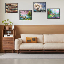 Load image into Gallery viewer, 4pcs Round Diamond Painting Set - Outdoor scenery series (40*30CM)
