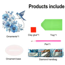 Load image into Gallery viewer, Christmas Table Top Diamond Painting Ornament Kits for Home Decor (Blue Tit)
