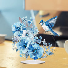 Load image into Gallery viewer, Christmas Table Top Diamond Painting Ornament Kits for Home Decor (Blue Tit)
