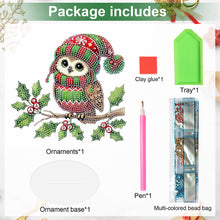 Load image into Gallery viewer, Christmas Table Top Diamond Painting Ornament Kits for Home Decor (Xmas Owl)
