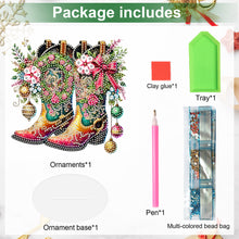 Load image into Gallery viewer, Christmas Table Top Diamond Painting Ornament Kits for Home Decor (Xmas Boots)
